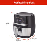 Stainless Steel Non-Stick Air Fryer, 4-qt B6J7 - product image 4
